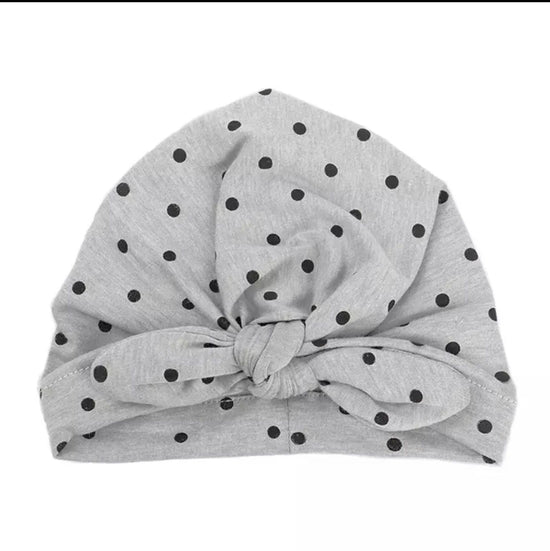 Load image into Gallery viewer, Dot &amp;amp; Leopard Polka Dot Baby Turban
