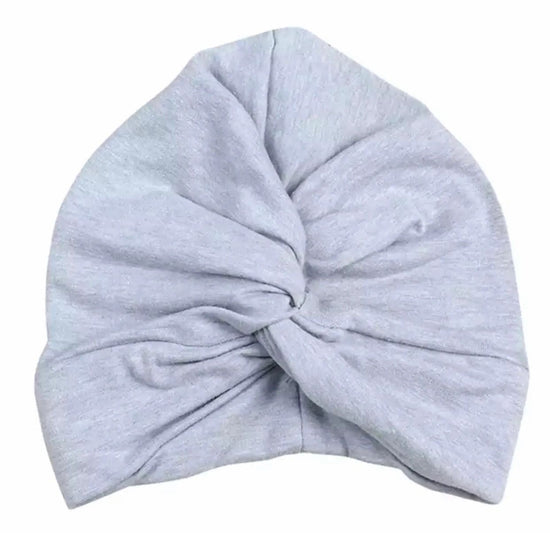 Load image into Gallery viewer, Dot &amp;amp; Leopard Grey Baby Turban
