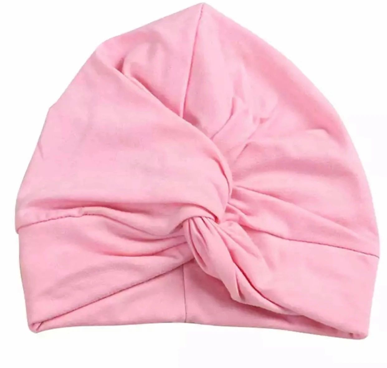 Dot & Leopard Baby Pink Baby Turban